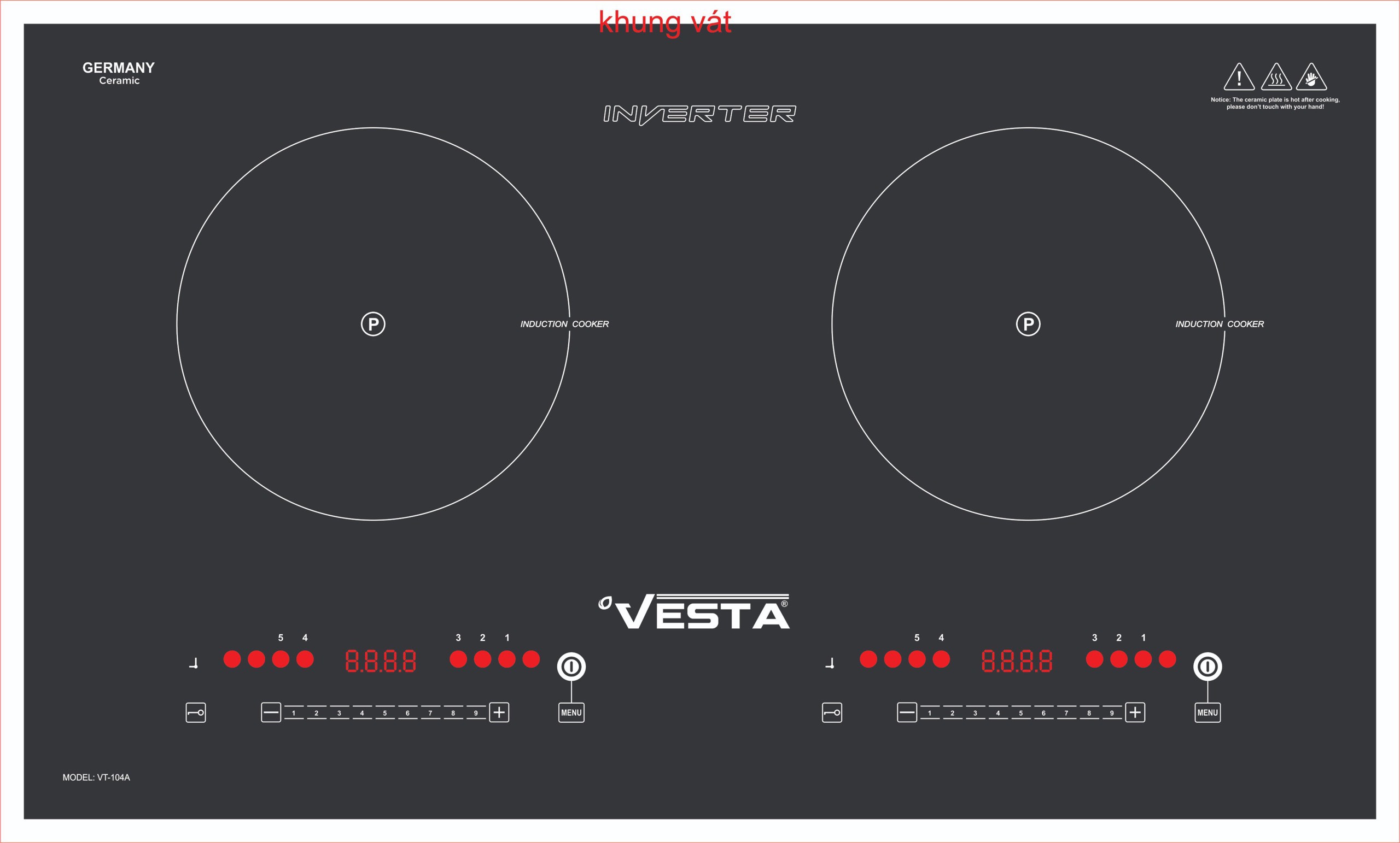 Bếp từ Vesta mã 104